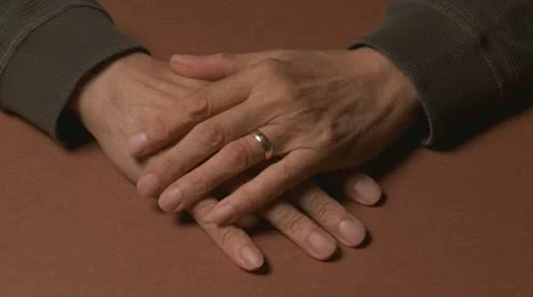 A Man Removes His Wedding Ring  (Long Version) 库存影片 12027340