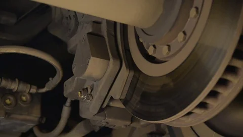 A man repairing a train Stock Footage 76298105