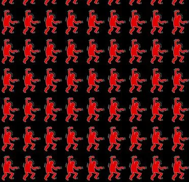 Man, repeated pattern design to be printed on papers or fabrics Stock Illustration