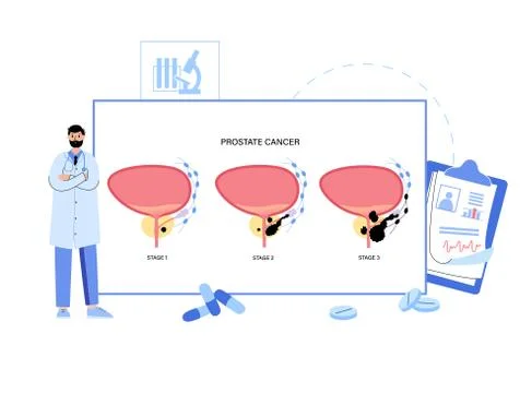 Man Reproducive System Problems Stock Illustration