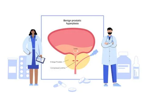 Man Reproducive System Problems Stock Illustration
