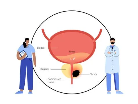 Man Reproducive System Problems Stock Illustration