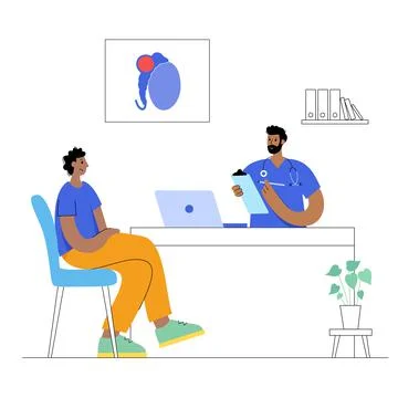 Man Reproducive System Problems Stock Illustration