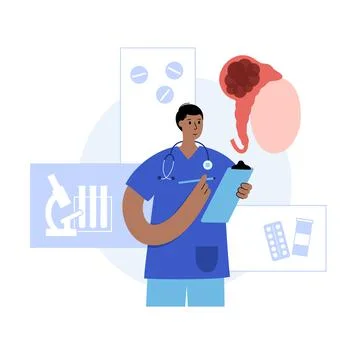 Man Reproducive System Problems Illustrazione stock