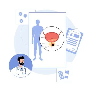 Man Reproducive System Problems Stock Illustration