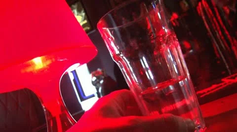 Man resting in a bar Stock Footage 20645849