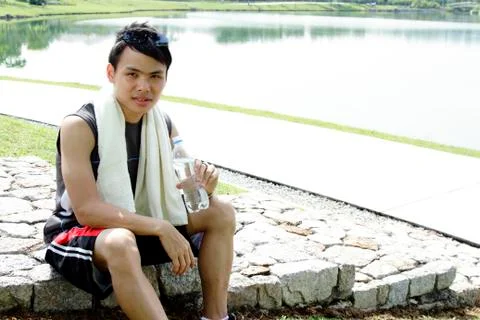 Man resting Stock Photos