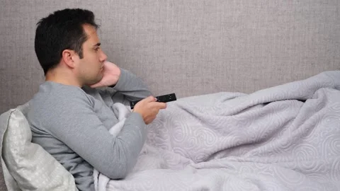Man resting showing TV Stock Footage 295114451