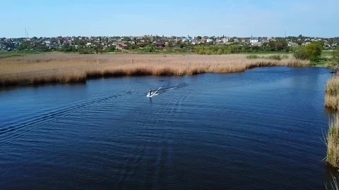 A man rides wakeboarding Stock Footage 107538009