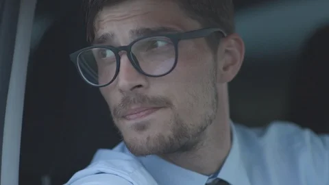 Man rides on a wheat field Stock Footage 118680684