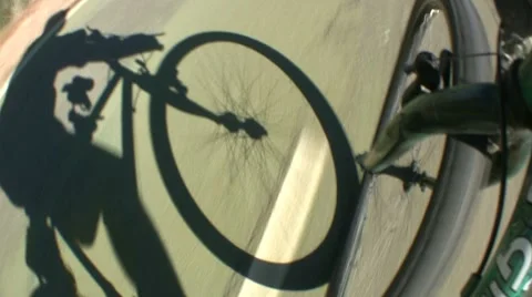 Man riding bicycle Stock-Footage 7908471