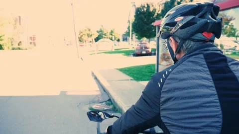 Man Riding Bicycle Stock Footage 273728810