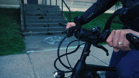 Man Riding Bicycle Stock Footage 273728812