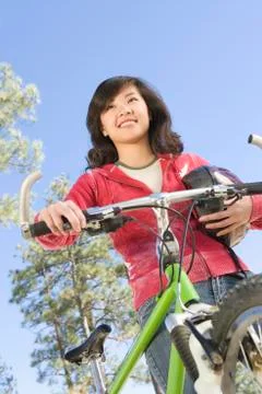 Man Riding Bicycle Stock Photos