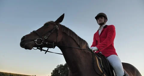 Man riding a horse Stock Footage 146830762