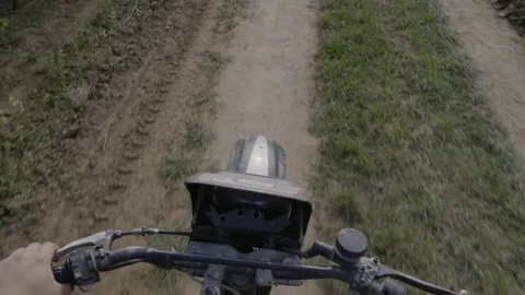 Man riding a motorcycle Stock Footage 72185724