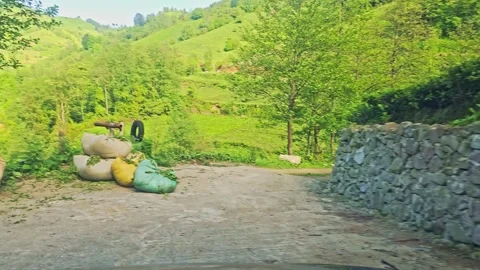 A man riding a motorcycle. Stock Footage 282969661