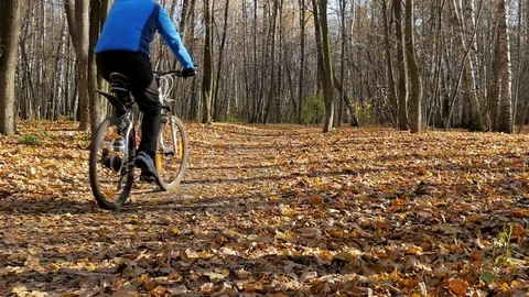 Man riding in the park Video stock 69799805