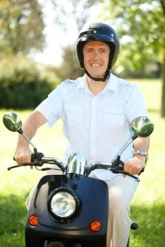 Man riding Stock Photos