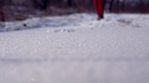 Man is riding on a skating rink Stock Footage 59368408