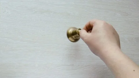 Man is ringing the bell Stock Footage 80856734