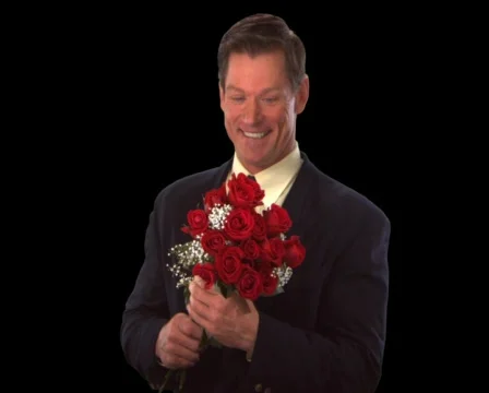 Man with Roses Stock Footage 754275