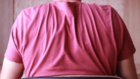 Man rotating his shoulders doing gymnastics Stock Footage 90834166