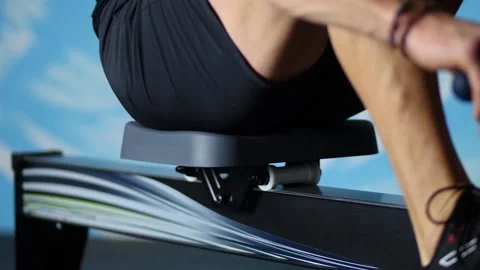 Man rowing Stock Footage 160070025