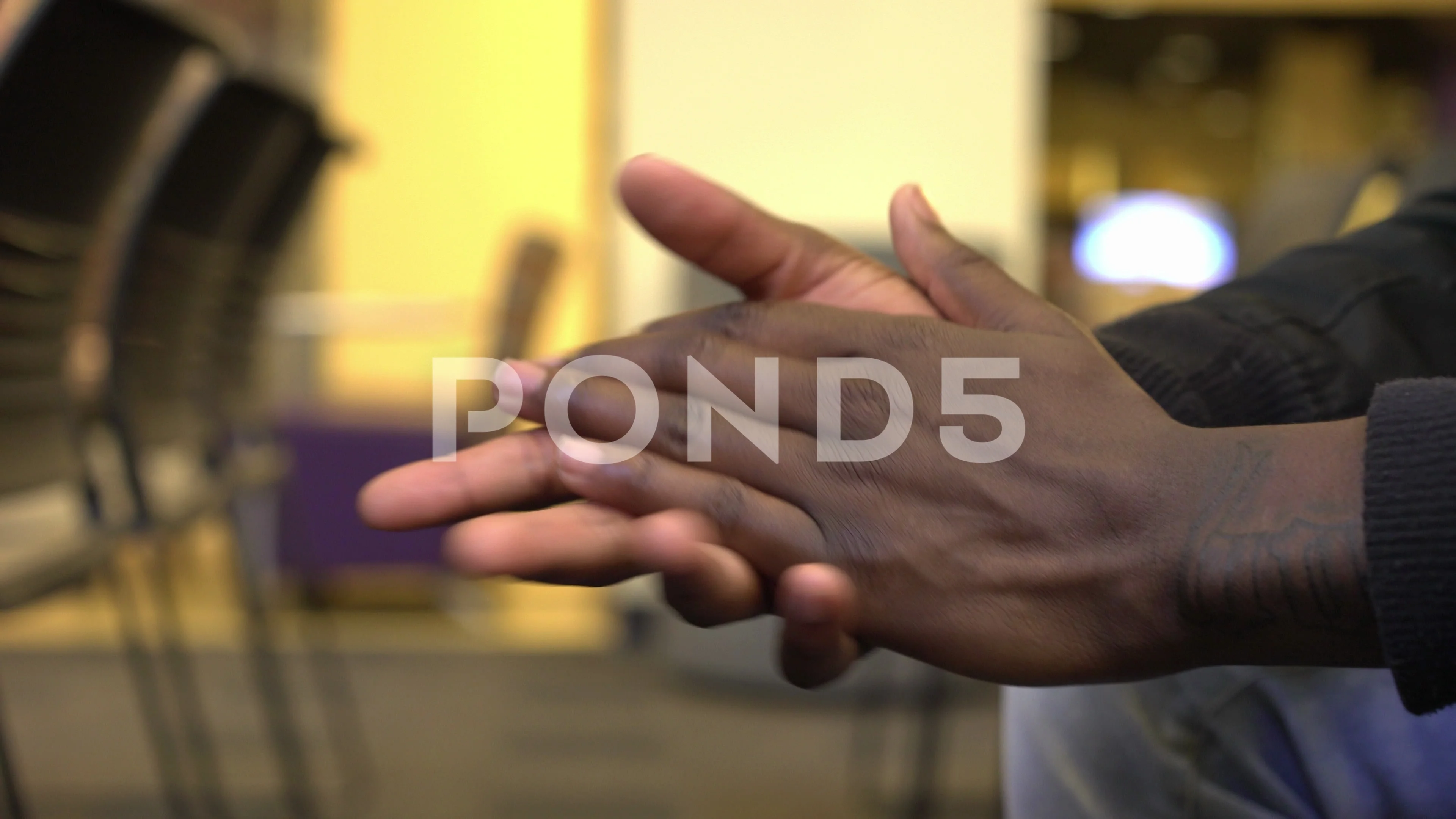 Man rubbing together hands in a nervous ... | Stock Video | Pond5