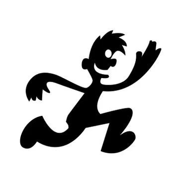 Man run Stock Illustration