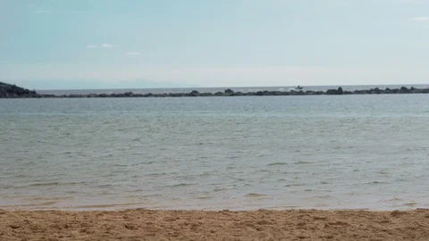 Man running on the beach. Summer time Stock Footage 106235697
