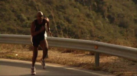 Man running Stock Footage 43692508