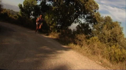 Man running Stock Footage 43692740