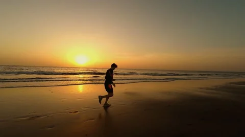 Man running Stock Footage