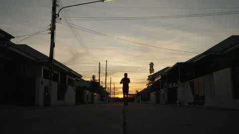 Man running Stock-Footage 164423396