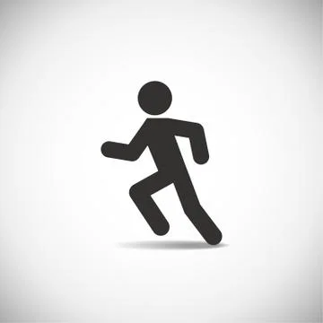 Man running Stock Illustration
