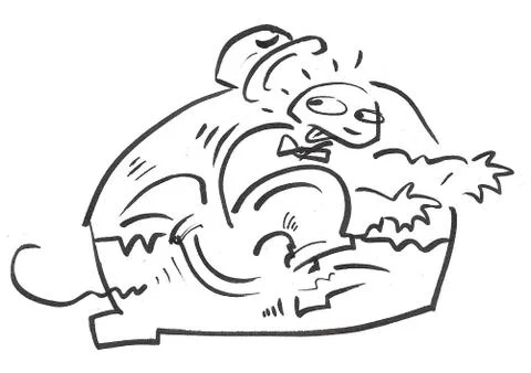 Man running Stock Illustration