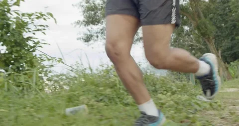 A man running - low angle view Video stock 146096185