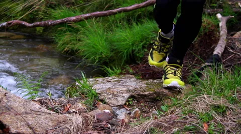 Man running on mountain Video stock 62473242