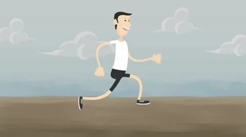 Man running outdoor 動画素材 32703511