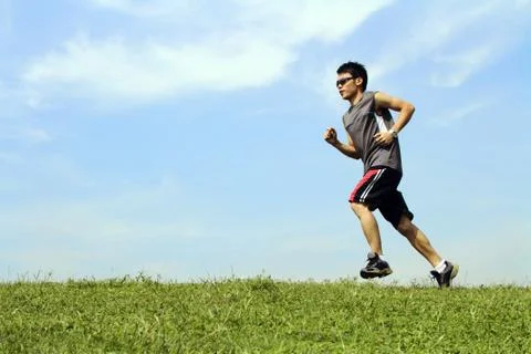 Man running Stock Photos