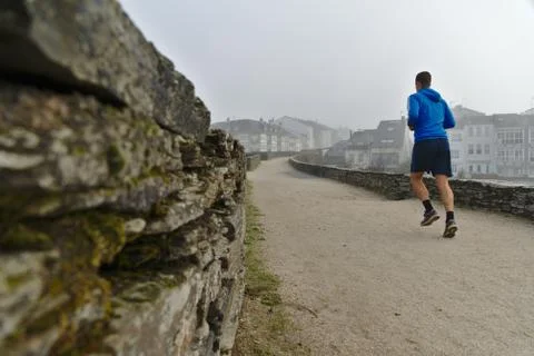 Man running Stock Photos