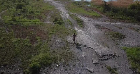 A Man Running - Profile Shot Stock-Footage 109136144