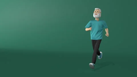 The man is running. In profile there is this man on the alpha channel. 스톡 동영상 151762901
