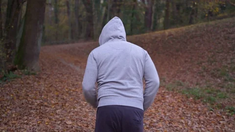 Man running at public park take a rest, Zagreb, Croatia. Video stock 102559332