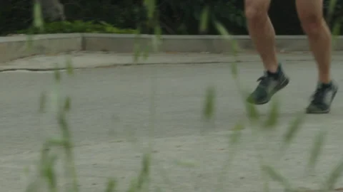 Man running on road countryside 動画素材 130863414
