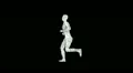 Man running - Rotoscoping technique animation HD Footage