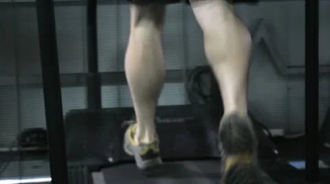 Man Running - slow tilt up Stock Footage 12295325