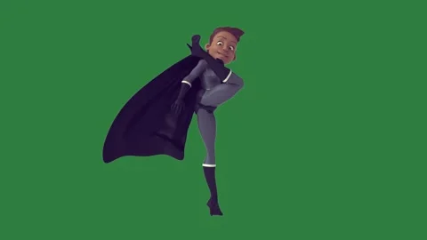 Man Running With Suit On Green Screen Chroma Key Background Vidéo 338017069