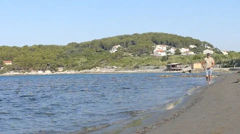 Man Running Towards the Camera-  Slow Motion Stock Footage 54915497